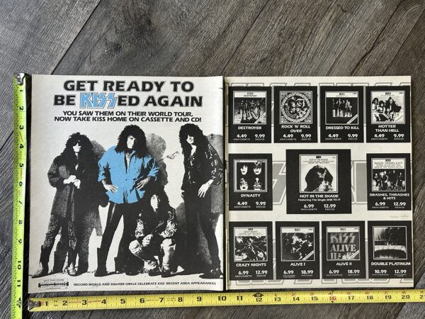 KISS Ad Advert Hot In The Shade Get Ready To Be Kissed Again Vintage Kiss Aucoin