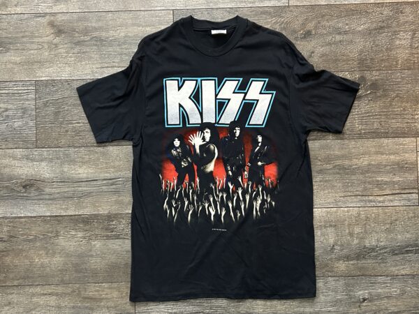 KISS Vintage T-Shirt Smashes Thrashes & Hits Live Tour '89 XL Vintage Kiss Carr