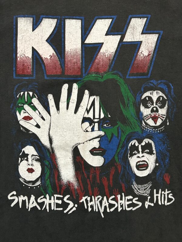 KISS Vintage T-Shirt Smashes Thrashes & Hits 1974 Faces Ace 1978 Creatures Night - Image 2