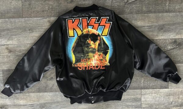 Kiss vintage Satin Jacket Hot In The Shade Concert Tour Sphinx 2XL Vintage Kiss