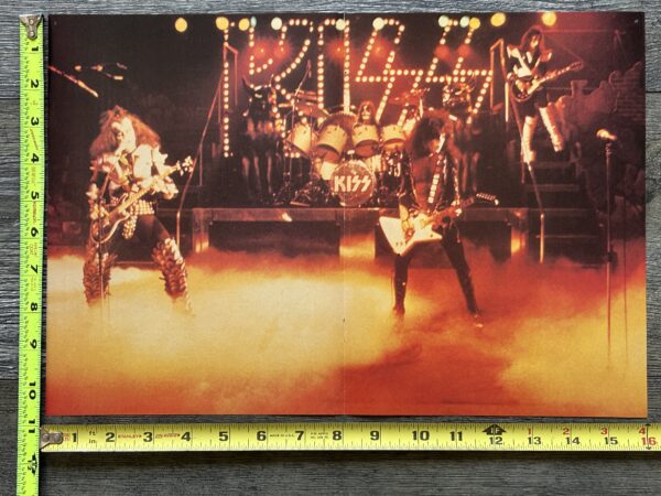 KISS Poster Centerfold Rock And Roll Over Don Kirshner Vintage Kiss Aucoin 11x16