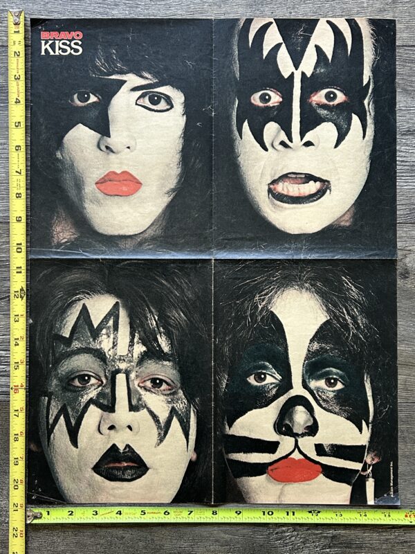 KISS Poster Centerfold Dynasty Album Cover Bravo Vintage Kiss Aucoin 15x21