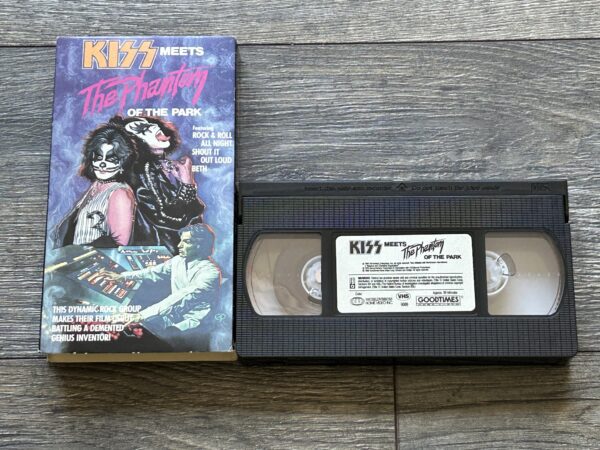 KISS VHS Video Tape Kiss Meets The Phantom Movie 1988 USA Vintage Kiss Aucoin