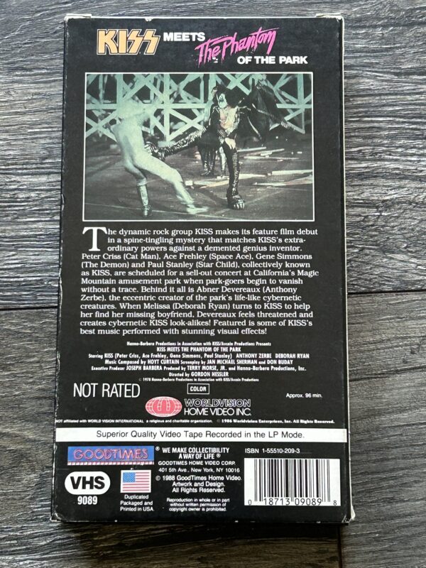 KISS VHS Video Tape Kiss Meets The Phantom Movie 1988 USA Vintage Kiss Aucoin - Image 4