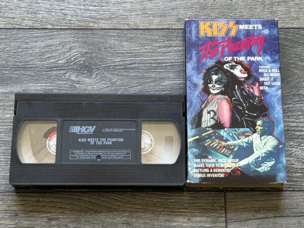 KISS VHS Video Tape Kiss Meets The Phantom Movie 1986 Canada Vintage Kiss Aucoin