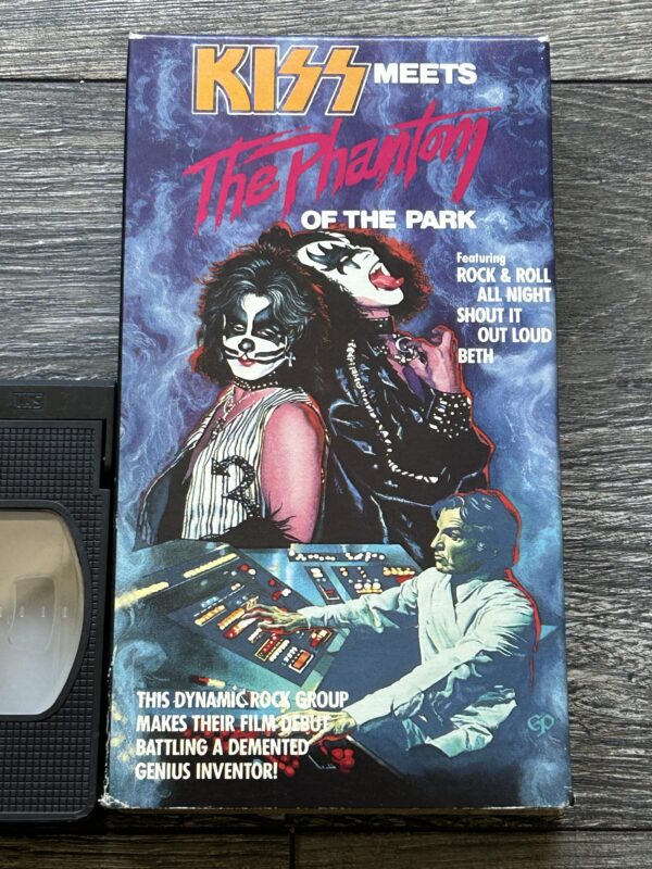 KISS VHS Video Tape Kiss Meets The Phantom Movie 1986 Canada Vintage Kiss Aucoin - Image 3