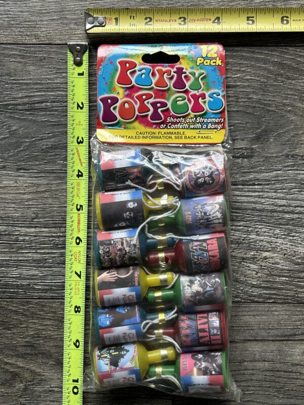 KISS Party Poppers Set Sealed 2001 Chikara Killers 1970's Albums Vintage Kiss - Image 2