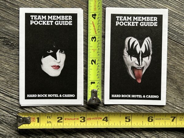 KISS Las Vegas Concert Residency Promo Hard Rock Pocket Guide 4pc Set 2014 - Image 2