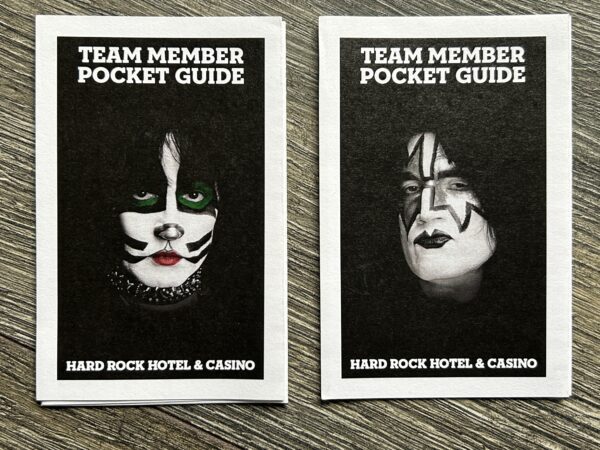 KISS Las Vegas Concert Residency Promo Hard Rock Pocket Guide 4pc Set 2014 - Image 3