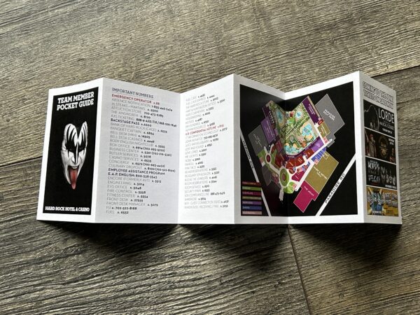 KISS Las Vegas Concert Residency Promo Hard Rock Pocket Guide 4pc Set 2014 - Image 4