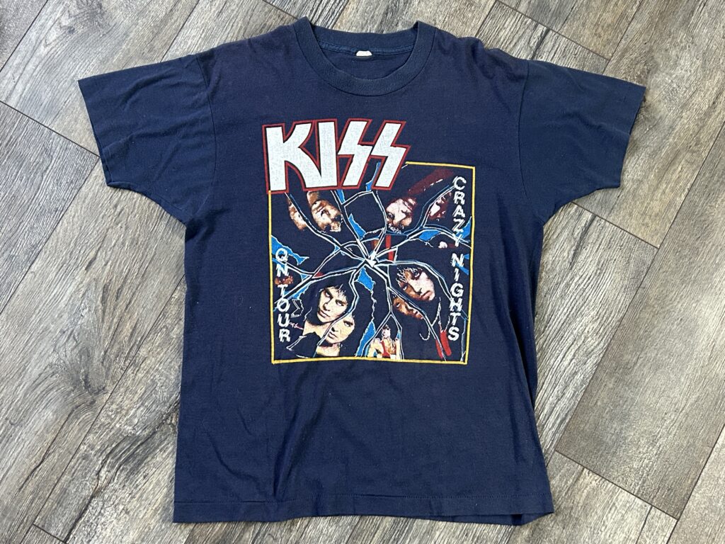 Kiss Vintage Concert T-Shirt Crazy Nights Tour New Hampshire 1988 Vintage Kiss