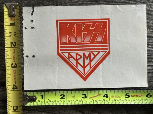 KISS FULL TICKET STUB Brazil 1983 Creatures Of The Night Tour Vintage Kiss - Image 2