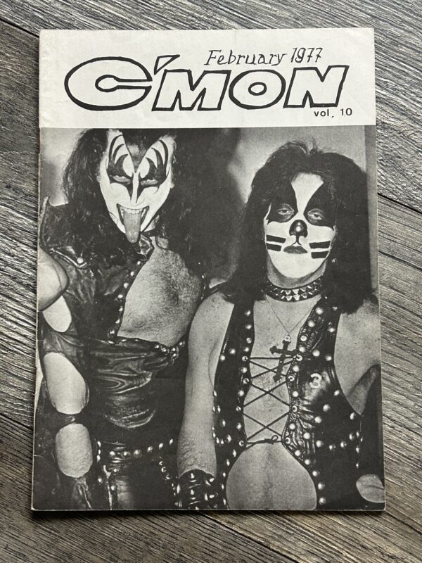 KISS Fanzine Magazine C'Mon #10 Feb 1977 Japan Japanese Vintage Kiss Aucoin