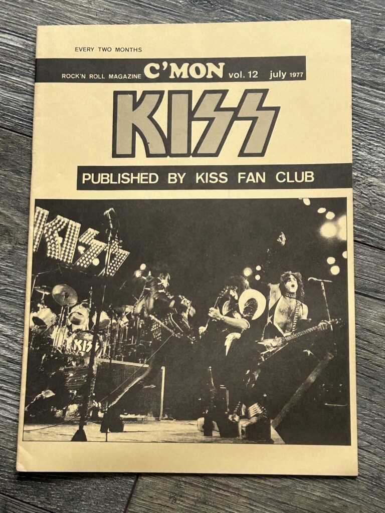 KISS Fanzine Magazine C'Mon #12 July 1977 Japan Japanese Vintage Kiss Aucoin