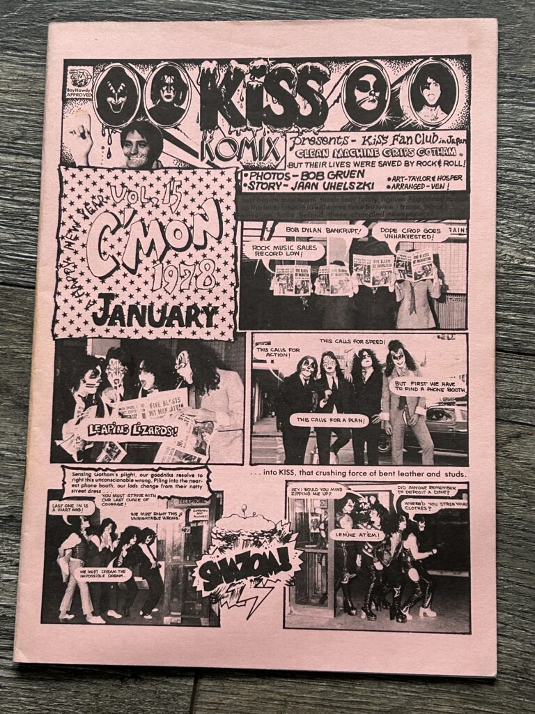 KISS Fanzine Magazine C'Mon #15 Jan 1978 Japan Japanese Vintage Kiss Aucoin