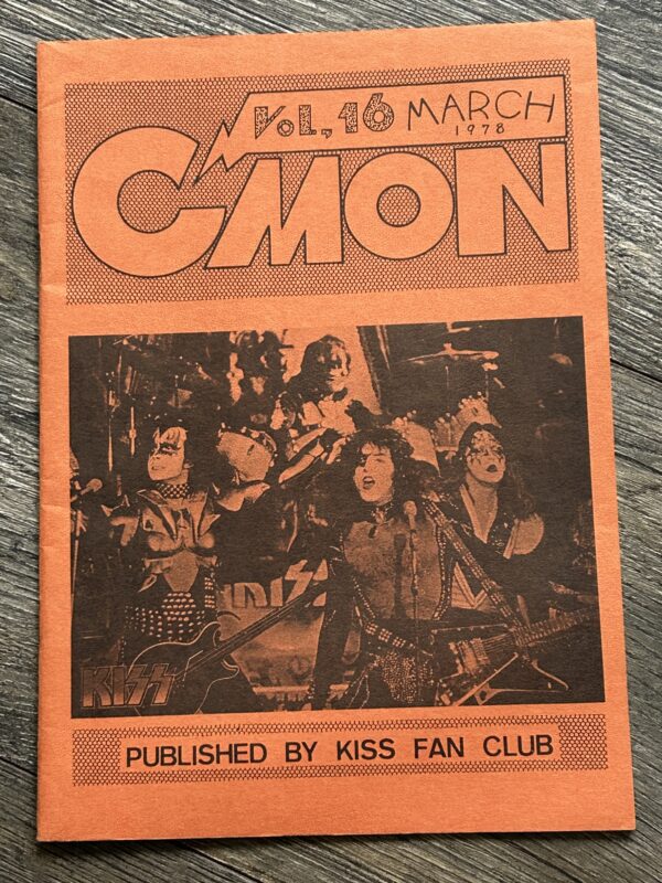 KISS Fanzine Magazine C'Mon #16 March 1978 Japan Japanese Vintage Kiss Aucoin