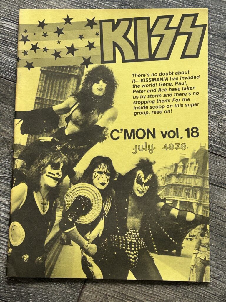 KISS Fanzine Magazine C'Mon #18 July 1978 Japan Japanese Vintage Kiss Aucoin