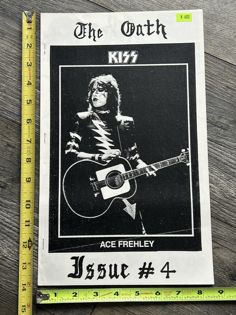 KISS Fanzine Magazine The Oath 4 1983 Creatures Of The Night Canada Vintage Kiss