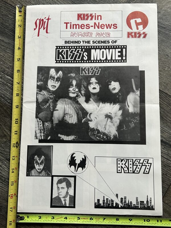 KISS Fanzine Magazine Spit KISSin Times News #4 Dec 1994 Oversize Vintage Kiss