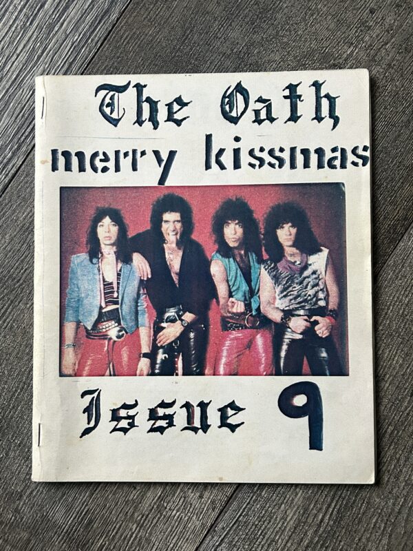 KISS Fanzine Magazine The Oath 9 Dec 1983 Lick It Up Kissmas Canada Vintage Kiss