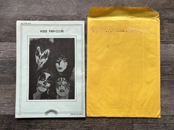 KISS Fanzine Magazine C'Mon #8 1976 Envelope Japan Japanese Vintage Kiss Aucoin