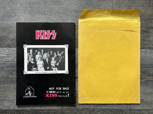 KISS Fanzine Magazine C'Mon #11 1977 Envelope Japan Japanese Vintage Kiss Aucoin