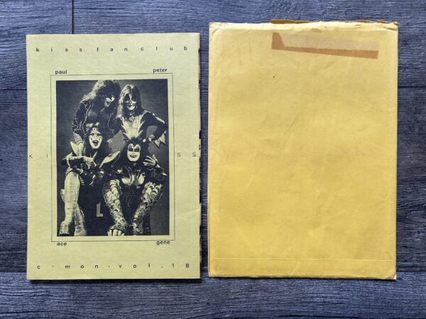 KISS Fanzine Magazine C'Mon #18 1978 Envelope Japan Japanese Vintage Kiss Aucoin