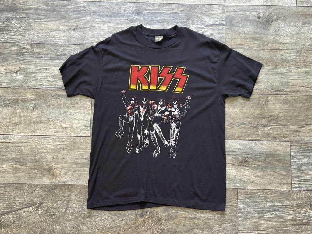 Kiss Vintage T-Shirt Destroyer Unmasked XL 1980's Vintage Kiss Memorabilia