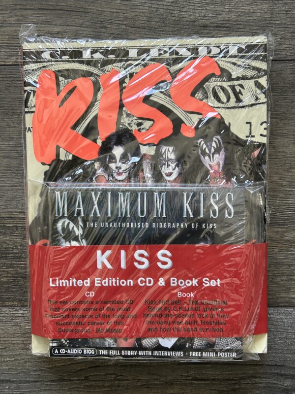 KISS Book Kiss & Sell Ltd Ed Book & CD Set CK Lendt Still In Shrink Vintage Kiss