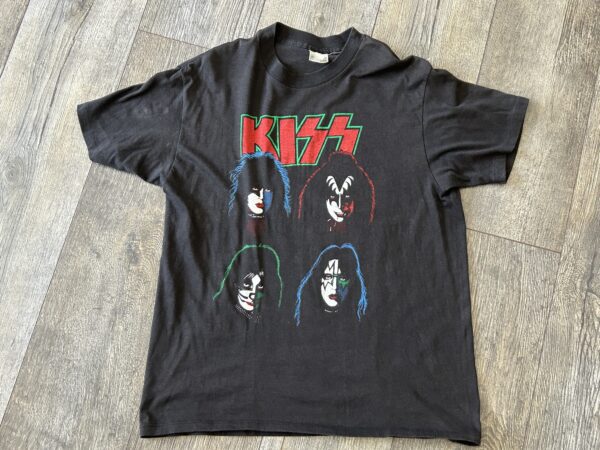 Kiss Vintage T-Shirt Solo Albums Unmasked L 1980's Vintage Kiss Memorabilia