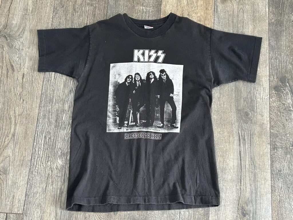 Kiss Vintage T-Shirt Dressed To Kill Medium Vintage Kiss Memorabilia 1990's