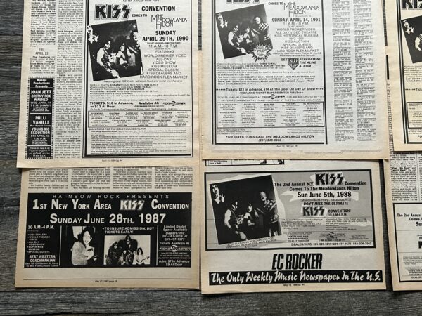 KISS Ad Advert NY Kiss Convention 1st-10th Annual 1987-1996 Vintage Kiss Aucoin - Image 2