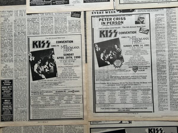 KISS Ad Advert NY Kiss Convention 1st-10th Annual 1987-1996 Vintage Kiss Aucoin - Image 5