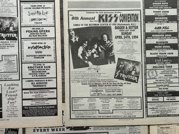 KISS Ad Advert NY Kiss Convention 1st-10th Annual 1987-1996 Vintage Kiss Aucoin - Image 8