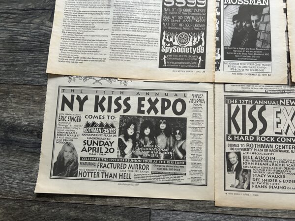 KISS Ad Advert NY Kiss Convention 11th-20th Annual 1997-2006 14 Lot Vintage Kiss - Image 2