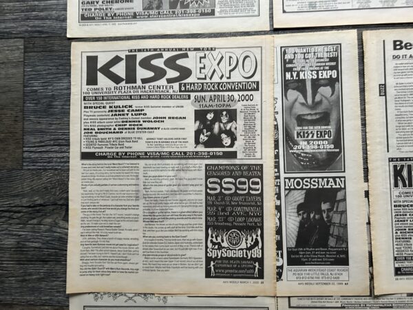 KISS Ad Advert NY Kiss Convention 11th-20th Annual 1997-2006 14 Lot Vintage Kiss - Image 6