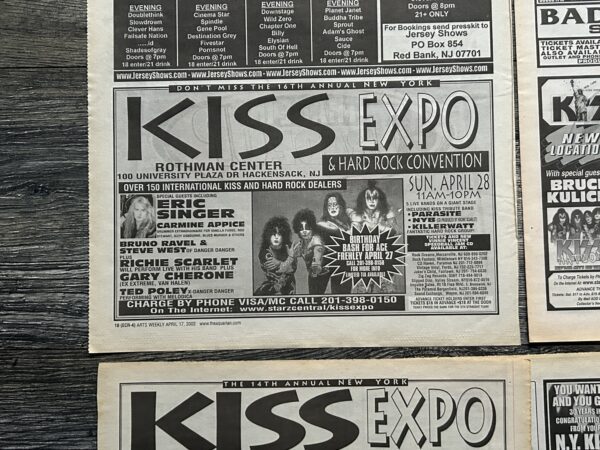 KISS Ad Advert NY Kiss Convention 11th-20th Annual 1997-2006 14 Lot Vintage Kiss - Image 9