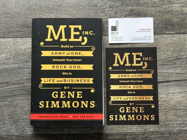 KISS Book Gene Simmons Me Inc. Uncorrected Proof Promo +More 2014 Vintage Kiss