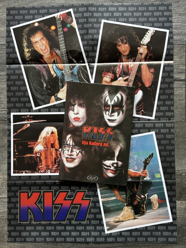 KISS Book llja Kucera ml Hardcover w/ Poster Insert Czech 1995 Vintage Kiss