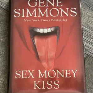 Kiss Book GENE SIMMONS SIGNED Sex Money Kiss Red Cover Hardcover Vintage Kiss B