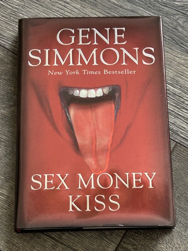 Kiss Book GENE SIMMONS SIGNED Sex Money Kiss Red Cover Hardcover Vintage Kiss B