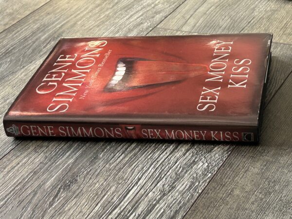 Kiss Book GENE SIMMONS SIGNED Sex Money Kiss Red Cover Hardcover Vintage Kiss B