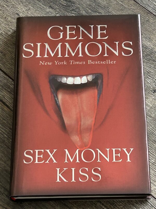 Kiss Book GENE SIMMONS SIGNED Sex Money Kiss Red Cover Hardcover Vintage Kiss C