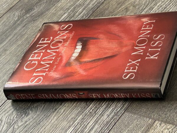 Kiss Book GENE SIMMONS SIGNED Sex Money Kiss Red Cover Hardcover Vintage Kiss C