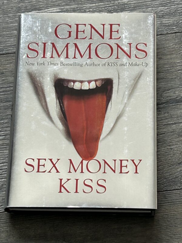 Kiss Book GENE SIMMONS Sex Money Kiss Silver Cover Hardcover Vintage Kiss UNREAD