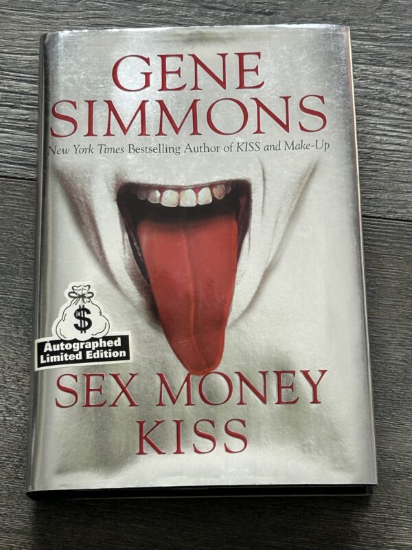 Kiss Book GENE SIMMONS SIGNED Sex Money Kiss Silver Hardcover Vintage Kiss A