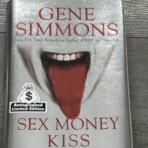 Kiss Book GENE SIMMONS SIGNED Sex Money Kiss Silver Hardcover Vintage Kiss B