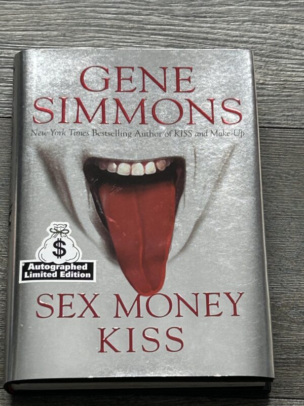 Kiss Book GENE SIMMONS SIGNED Sex Money Kiss Silver Hardcover Vintage Kiss B