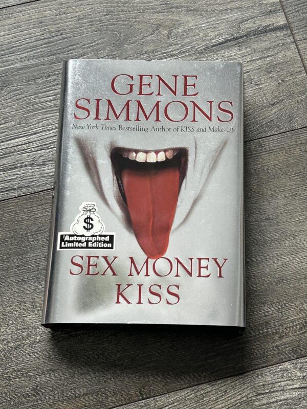 Kiss Book GENE SIMMONS SIGNED Sex Money Kiss Silver Hardcover Vintage Kiss C