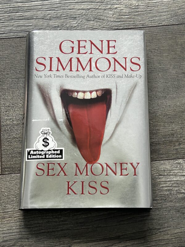 Kiss Book GENE SIMMONS SIGNED Sex Money Kiss Silver Hardcover Vintage Kiss D